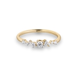 Pierścionek złoty z diamentami Galaktyka