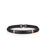 Bransoleta stal i złoto