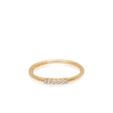 Pierścionek srebrny pozłacany z cyrkoniami