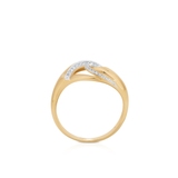 Pierścionek złoty z diamentami