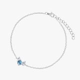 Bransoleta srebrna z cyrkoniami