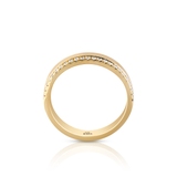 Pierścionek złoty z brylantami