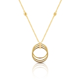 Naszyjnik srebrny pozłacany