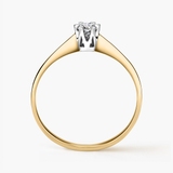 Pierścionek zaręczynowy złoty Jedyny