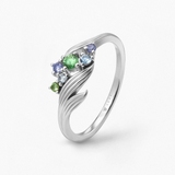 Pierścionek srebrny KOI