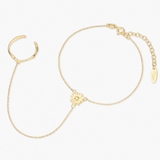 Bransoleta srebrna z pierścionkiem Follow