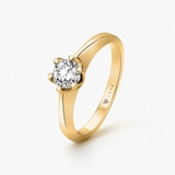 Pierścionek złoty zaręczynowy Jedyny