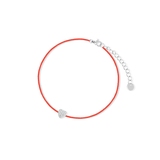 Bransoleta sznurkowa z sercem