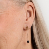 Kolczyki złote Kwiaty Nocy Borówka