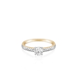 Pierścionek zaręczynowy złoty Szczęśliwy