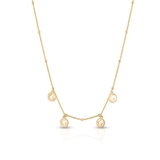 Naszyjnik  srebrny pozłacany