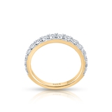 Pierścionek złoty z brylantami