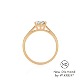 Pierścionek zaręczynowy złoty Doskonały