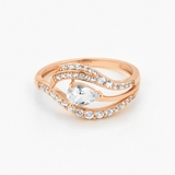 Pierścionek złoty Balerina