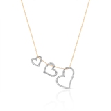 Naszyjnik złoty z diamentami