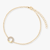 Bransoleta srebrna pozłacana