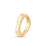 Pierścionek srebrny pozłacany w kształcie serca