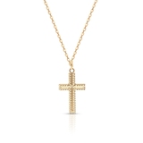 Wisiorek złoty krzyżyk