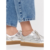 Bransoleta srebrna na nogę