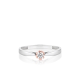 Pierścionek zaręczynowy złoty Romantyczny