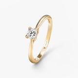 Pierścionek zaręczynowy złoty Niezwykły