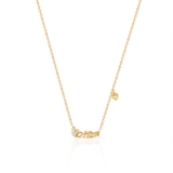 Naszyjnik srebrny pozłacany Mom