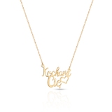 Naszyjnik złoty Kocham Cię