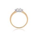 Pierścionek zaręczynowy złoty Wieczny