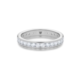 Pierścionek białe złoto z diamentami