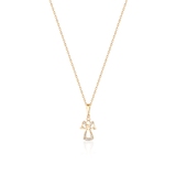 Wisiorek złoty aniołek z cyrkoniami