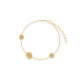 Bransoleta srebrna pozłacana