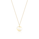 Wisiorek złoty literka S