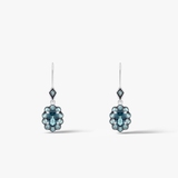 Kolczyki białe złoto z topazami