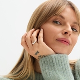 Pierścionek srebrny basic