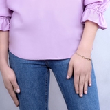 Bransoleta złota bicolor