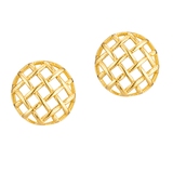 Okrągłe kolczyki ażurowe Basics