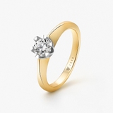 Pierścionek zaręczynowy złoty Jedyny