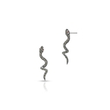 Kolczyki srebrne z markasytami i granatem