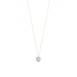 Naszyjnik srebrny pozłacany z cyrkonią