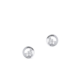 Kolczyki złote z diamentami Galaktyka