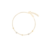 Bransoletka złota z cyrkoniami