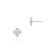 Kolczyki białe złoto z diamentami