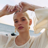 Kolczyki srebrne pozłacane