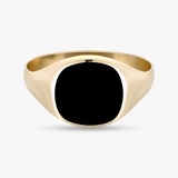 Sygnet złoty z onyksem