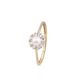 Pierścionek złoty z perłą Ceremonials