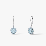 Kolczyki srebrne z topazami Szekspirowska