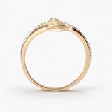 Pierścionek złoty Kwiaty Nocy Bratki