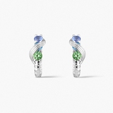 Kolczyki srebrne KOI