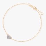 Bransoletka złota z sercem