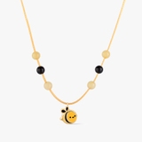 Naszyjnik sznurkowy z pszczółką